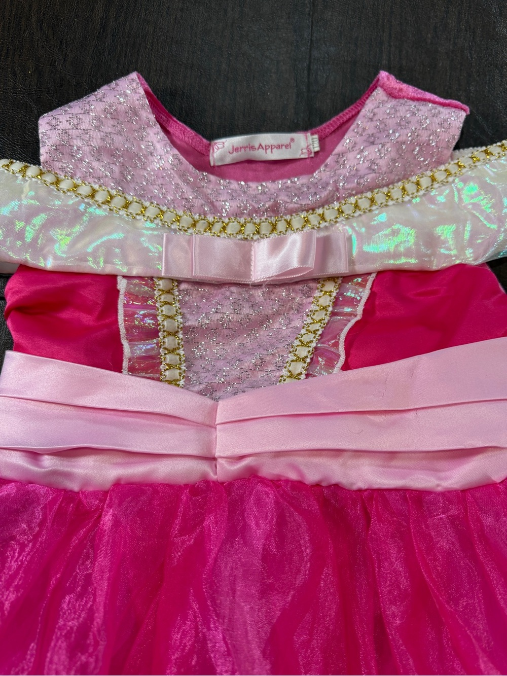 Jerri’s Apparel Girls Pink Princess Tulle Costume Dress Sz 120 - Picture 2 of 5